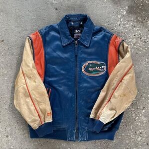 Florida Gators Vintage 90s Leather Jacket/Coat Varsity Size X Large